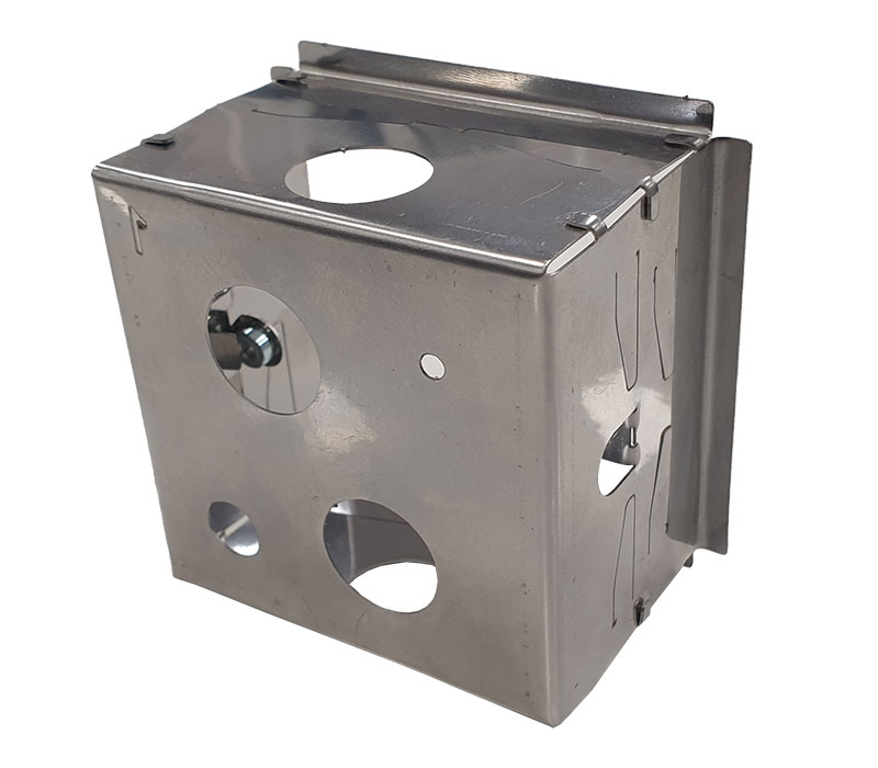 Blazetrap® Stainless Steel Single Electrical Box Back View